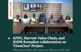 APDC, HVC, and IDIPR sign MOU for City Waste for Increased City Food & Wealth" (CiwaCiwe) project.