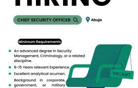 Chief Security Officer Vacancy | APDC Group Abuja