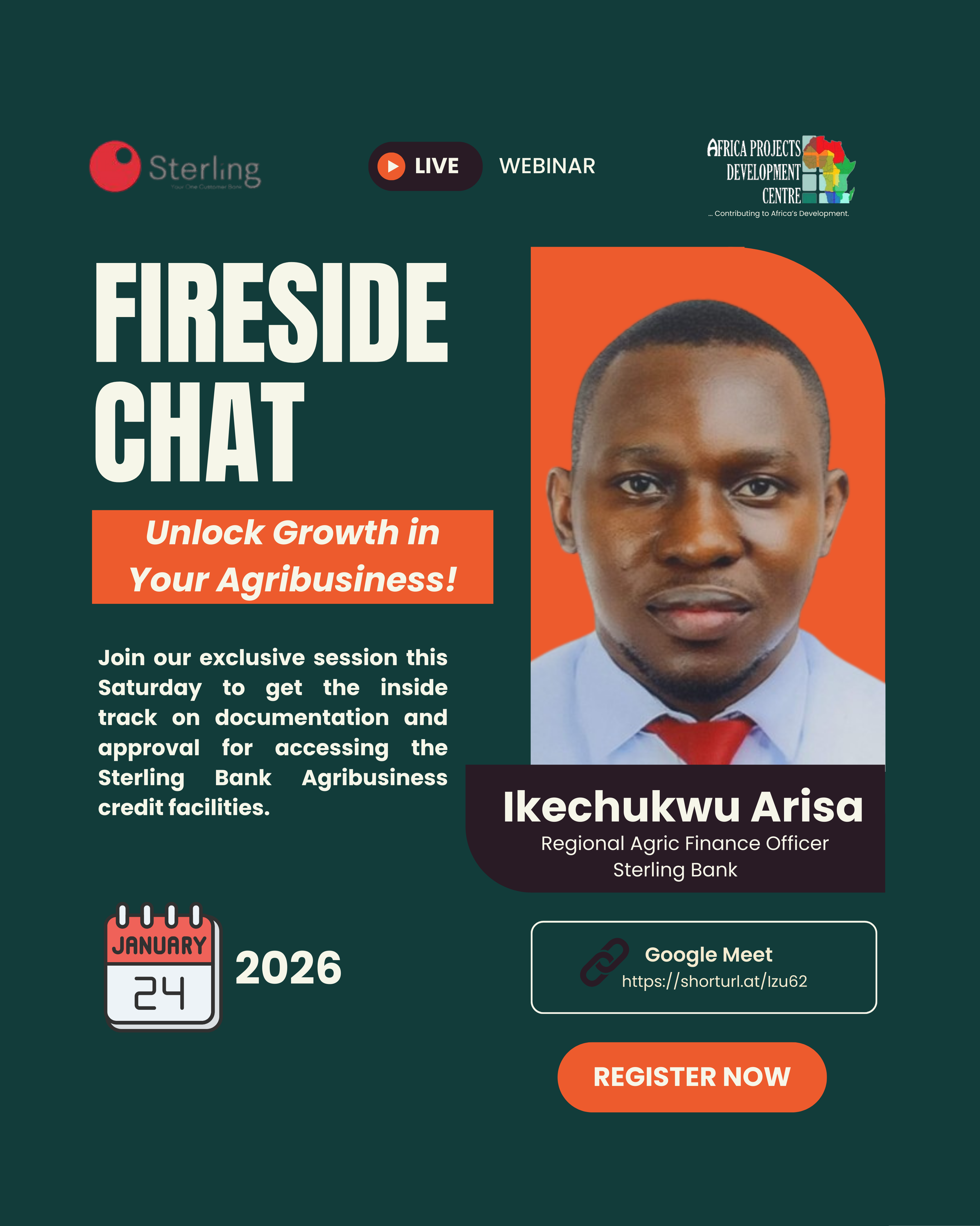 Access ₦5M Agribusiness Credit: APDC Group and Sterling Bank Fireside Chat