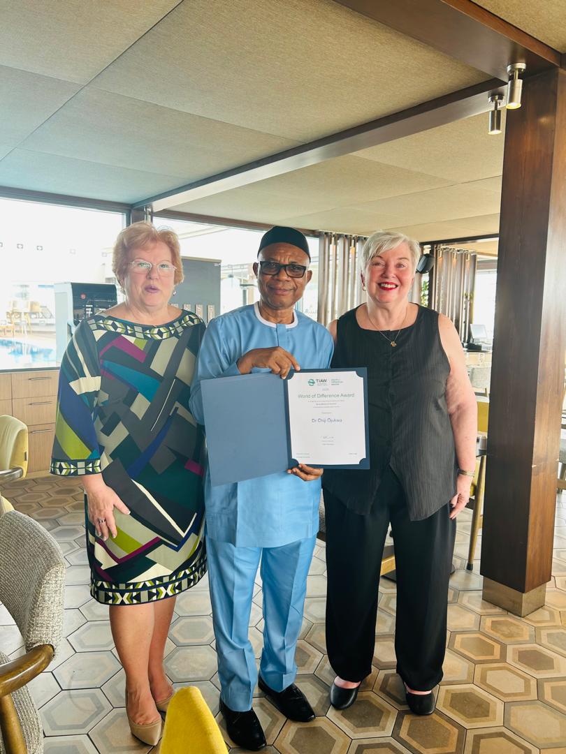 Dr. Chiji Ojukwu Wins TIAW 'World of Difference' Award for Empowering 8,000+ African Women